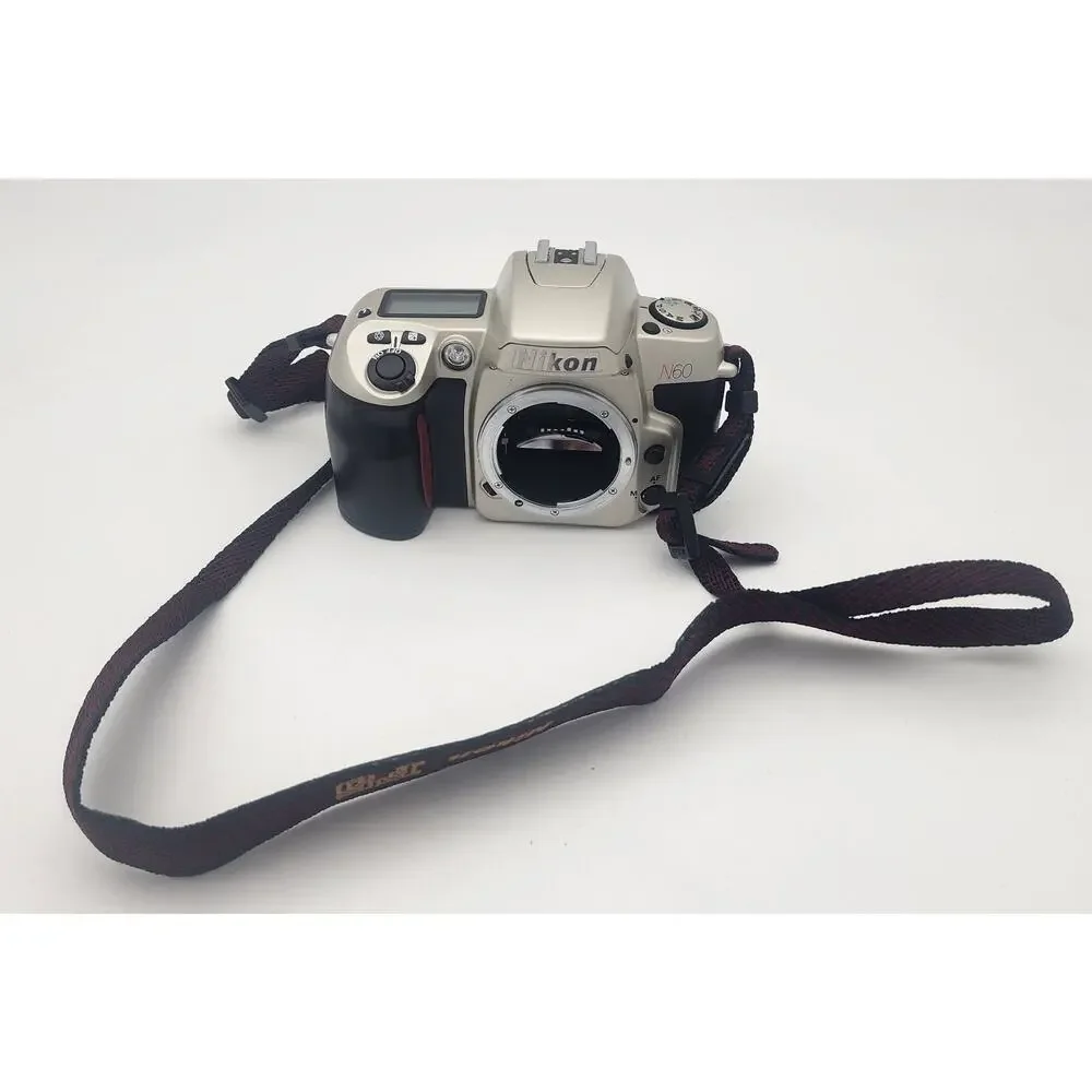 Nikon N60 35mm SLR Film Camera Body Only, No Lens w/ Instructions Tested Working